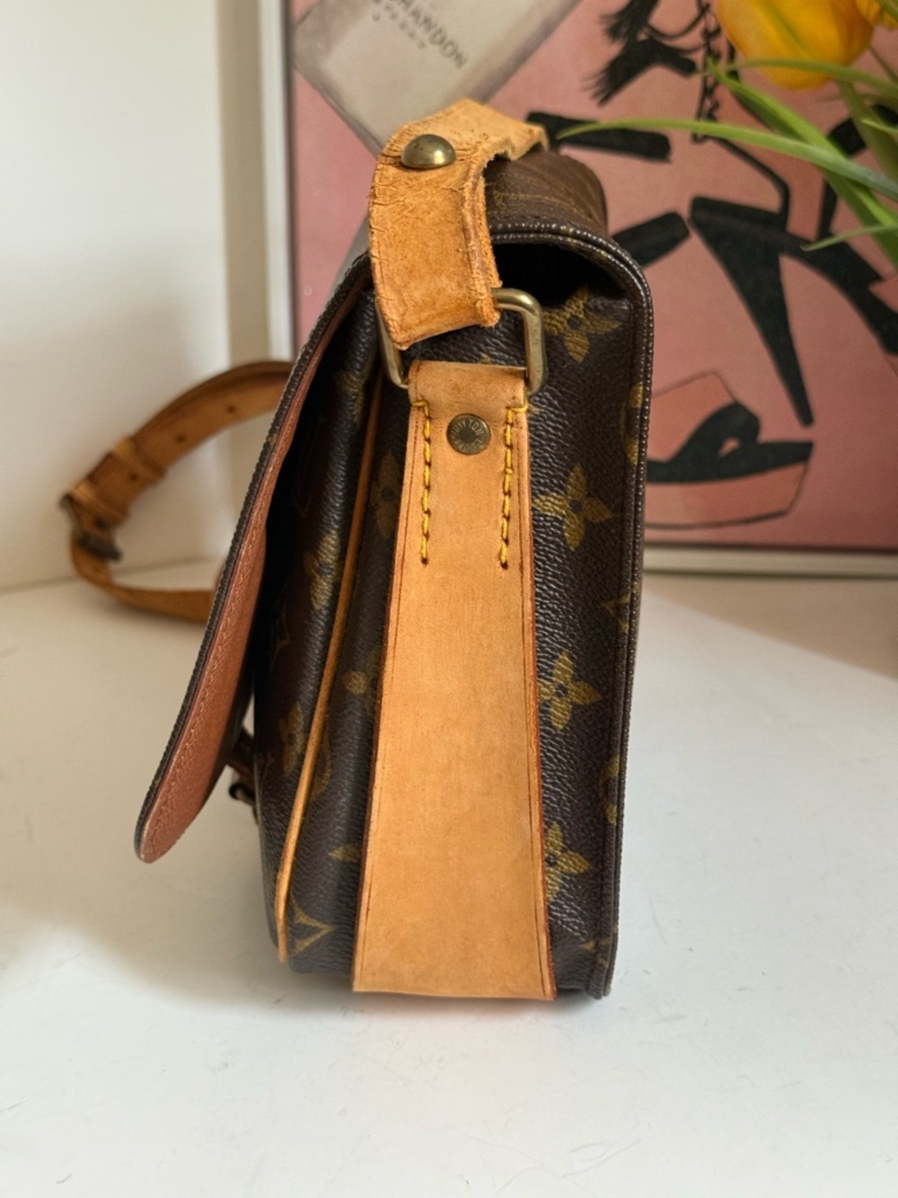 Louis Vuitton Cartouchiere MM  Monogram Crossbody Bag 🌟 - Picture 8 of 17